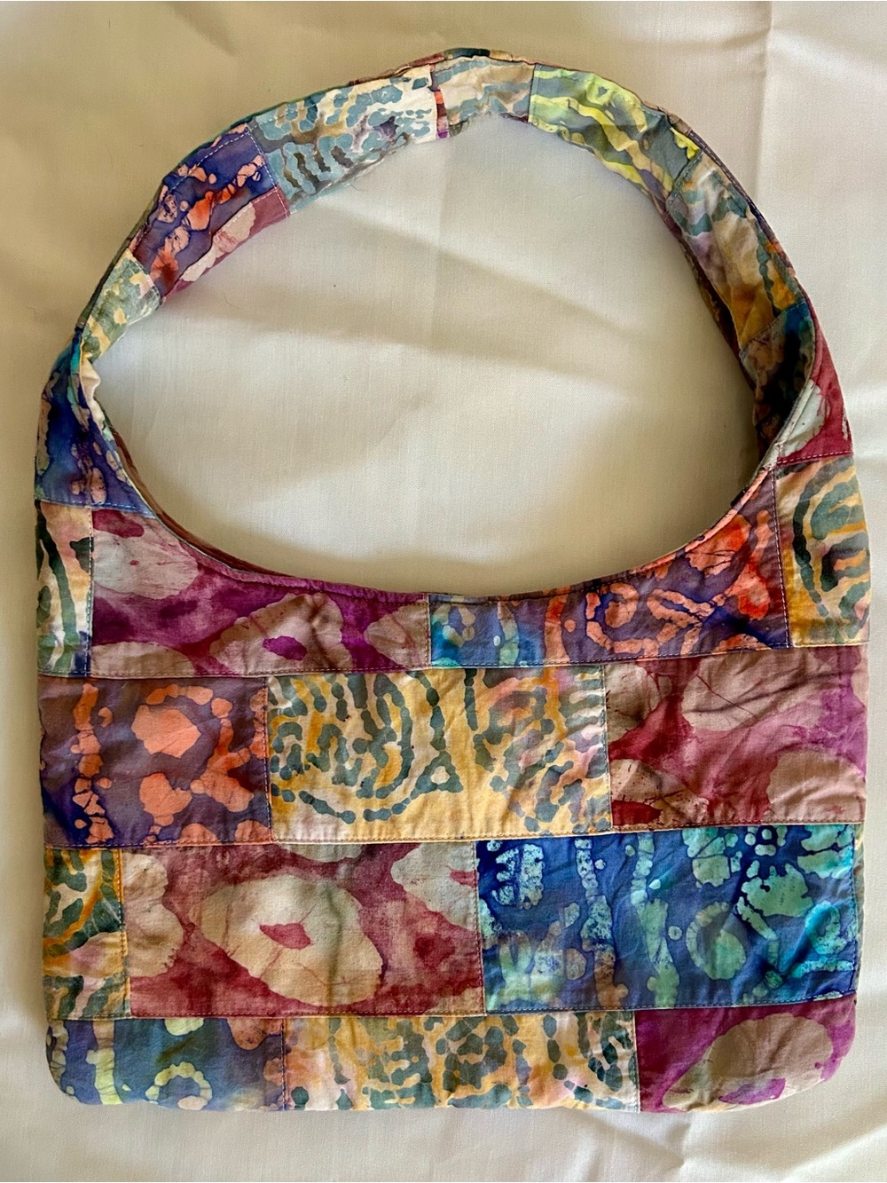 Patchwork Multicolor Batik Shoulder Bag Hand Made